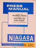 Niagara-Niagara AA & H Series, Horn Presses, Operations and Maintenance Manual-AA-H-Series AA-Series H-01